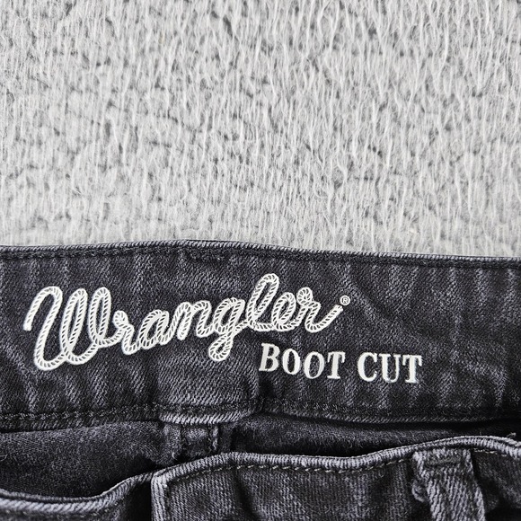 Wrangler Jeans Womens 5x32 Black Boot Cut Stretch Denim Classic Fit - Picture 4 of 16